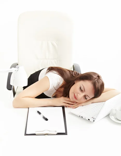 Mujer de negocios durmiendo — Foto de Stock