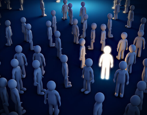 Светящийся человек
