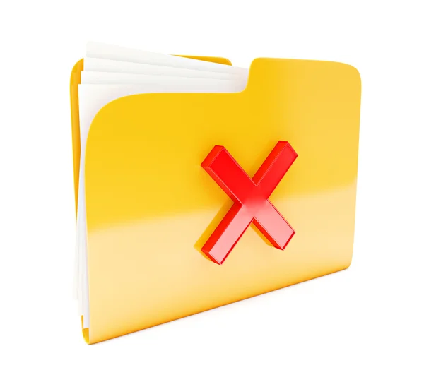 Yellow folder — Stock Photo, Image