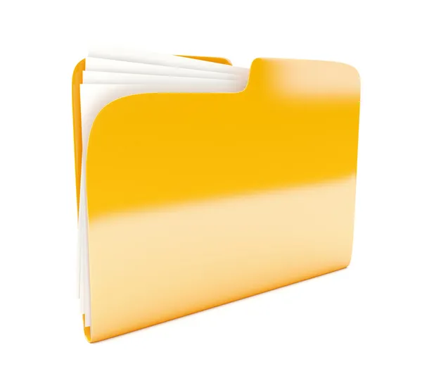 노란색 폴더 — 스톡 사진