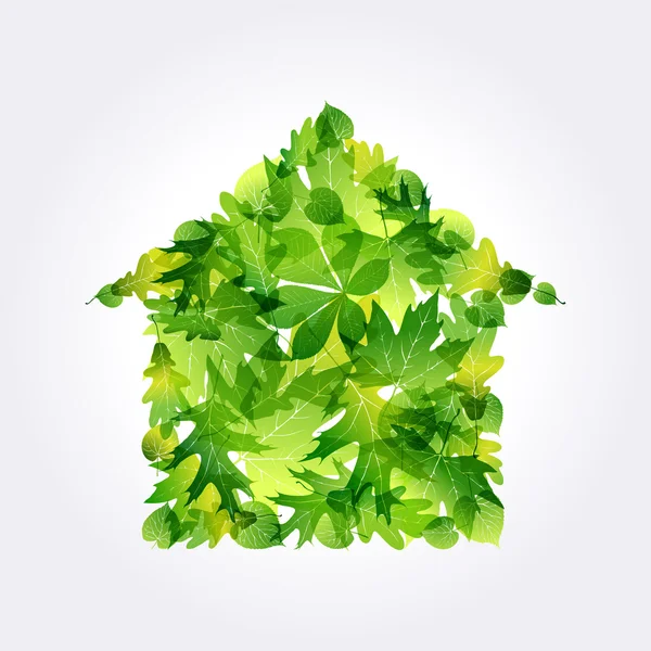 Eco house icon — Stock Vector