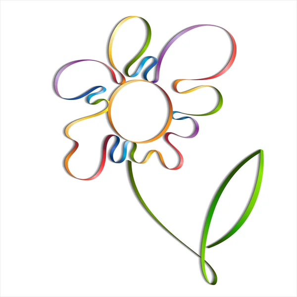 Анотація барвистий квітка — стоковий вектор
