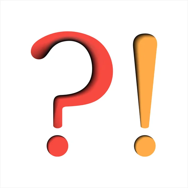 stock vector Question and exclamation marks