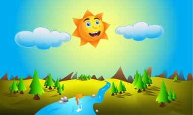 Cuty sun clipart