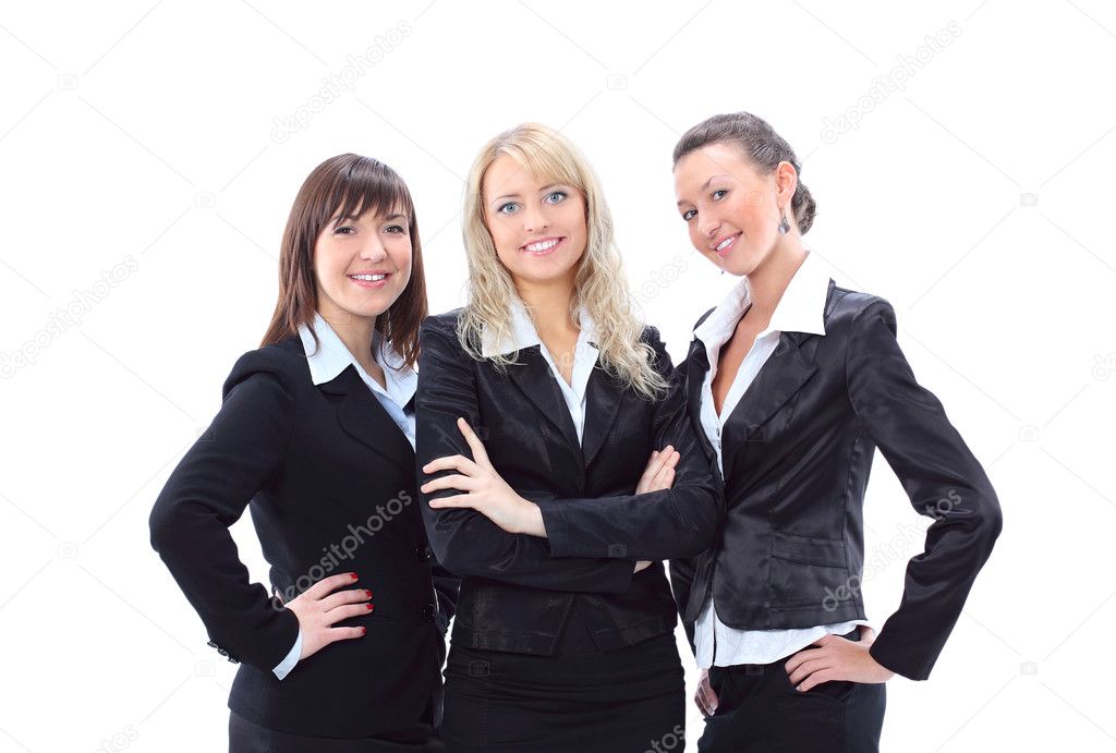 Portrait of three beautiful businesswomen