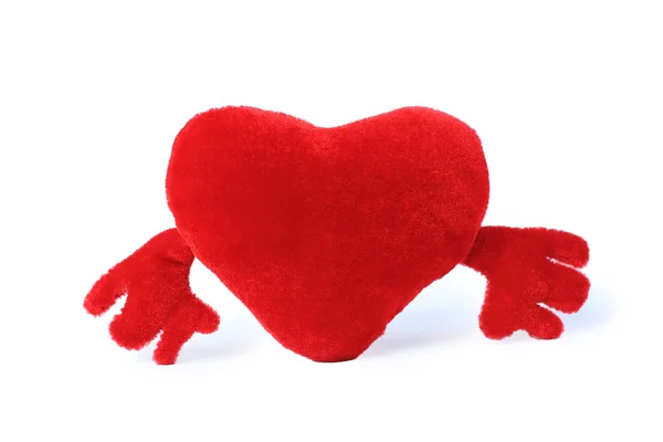Luxusní Valentýnské srdce izolovaných na bílém — Stock fotografie