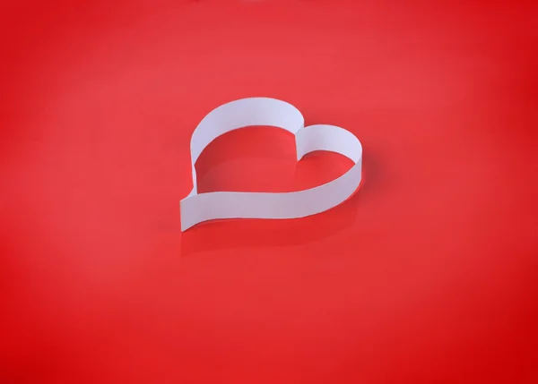 Valentijnsdag papier hart — Stockfoto