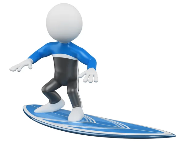 3D Surfer - Surfing — Stock Photo, Image