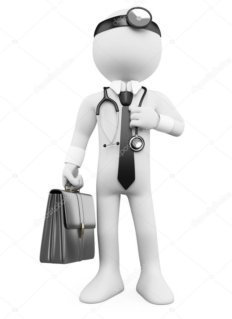 Doctors Bag With Stethoscope On A Gray Background Stock Photo