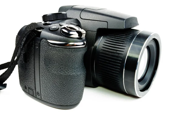 Μαύρο φωτογραφική μηχανή — Φωτογραφία Αρχείου