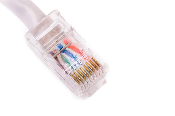Konektor elektronik pada kabel — Stok Foto