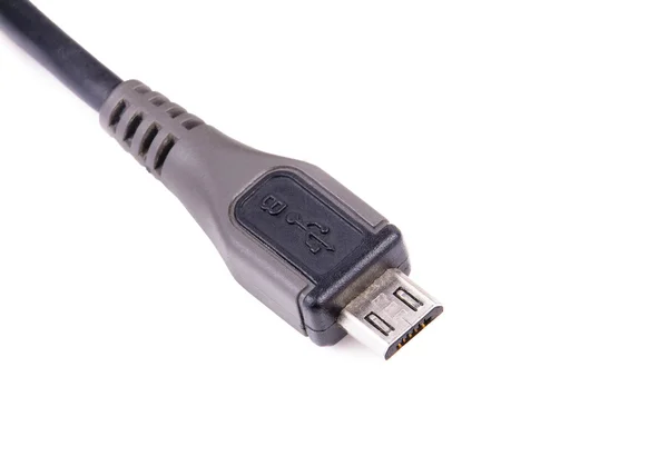 Elektronické konektor na kabelu — Stock fotografie