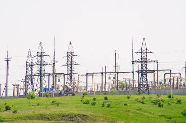Distribución de la subestación de electricidad —  Fotos de Stock