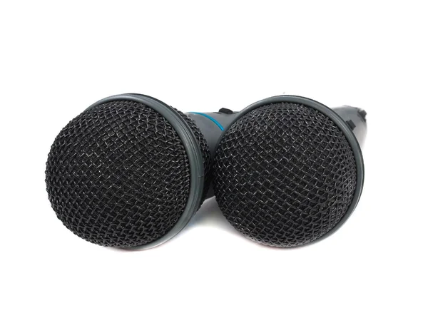 Karaoke microphone. Isolated on white background — Stock Photo, Image