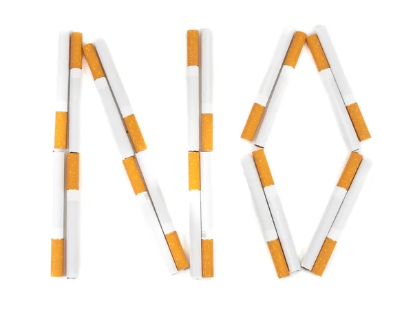 The text of cigarettes — Stock Photo, Image