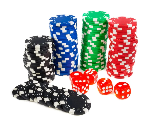 Casino-Chips. Foto Glücksspiel — Stockfoto