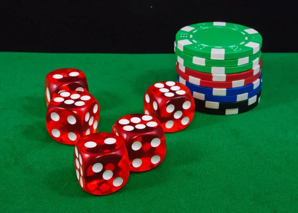 Casino chips. Photo gambling — Stock Photo, Image