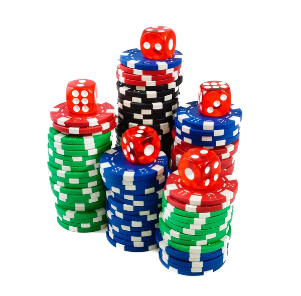 Casino-Chips. Foto Glücksspiel — Stockfoto
