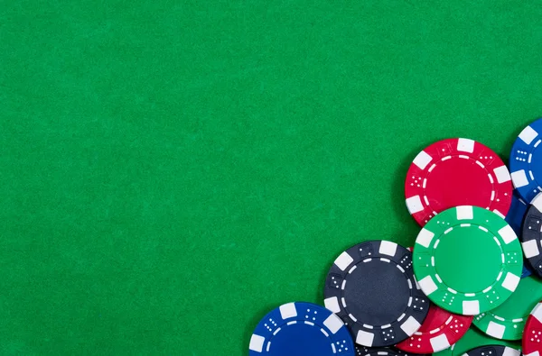 Μάρκες από το καζίνο. φωτογραφία τα τυχερά παιχνίδια — Φωτογραφία Αρχείου