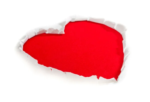종이 마음, 휴일 발렌타인의 상징 — 스톡 사진