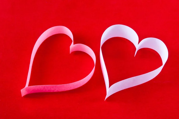 Paper Heart, a symbol of the holiday Valentine's Day — Stock Photo, Image