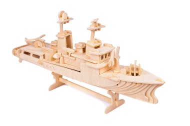 Toy wooden ship clipart