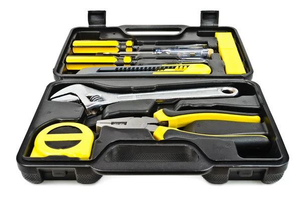 Un conjunto de herramientas en el caso — Foto de Stock