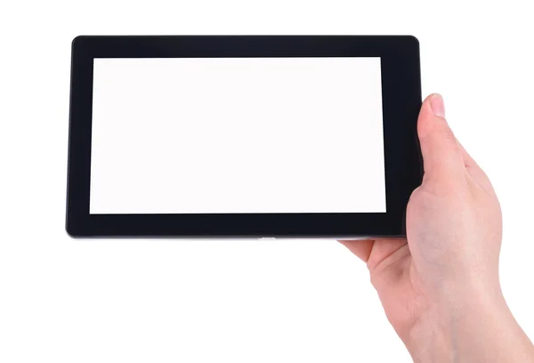 Hand and Tablet PC — Stock Photo, Image
