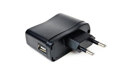 AC adapter for charging the phone clipart