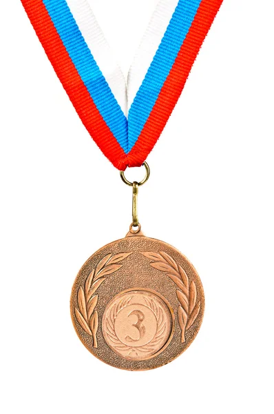 Sport medalj. foton isolerad på vit bakgrund — Stockfoto