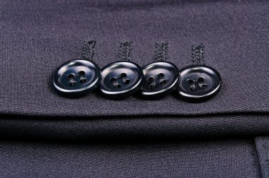 Buttons on the sleeve of jacket clipart