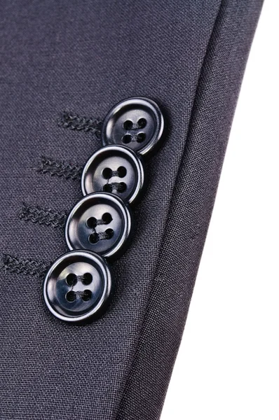 Buttons on the sleeve of jacket — Stock Photo, Image