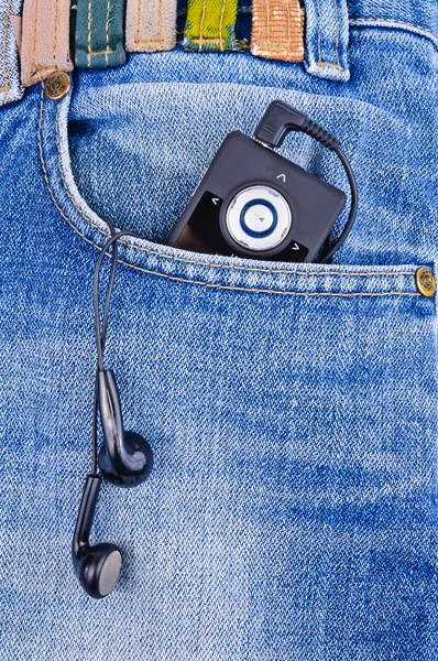 Gracz w swojej kieszeni dżinsów — Zdjęcie stockowe