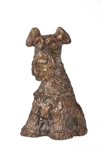 Terrier, figurine en bronze Photos De Stock Libres De Droits