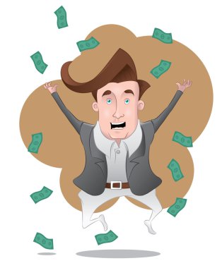 Rich Eccentric Man clipart