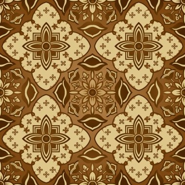 Seamless Batik Pattern clipart