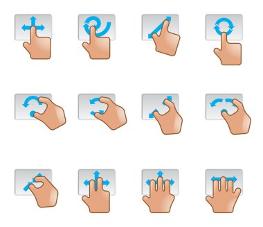 Web Icons - Trackpad Gesture clipart