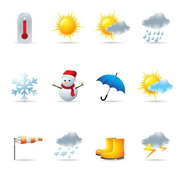 Web Icons - Weather — Stock Vector