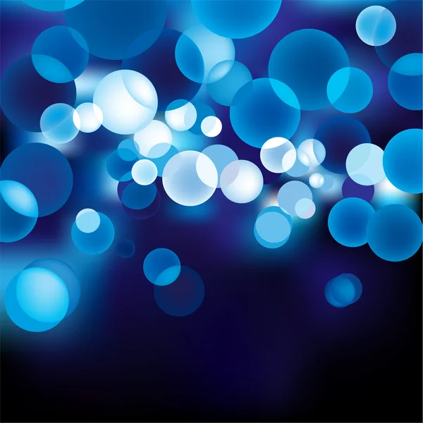 Blaues defokussiertes Licht — Stockvektor