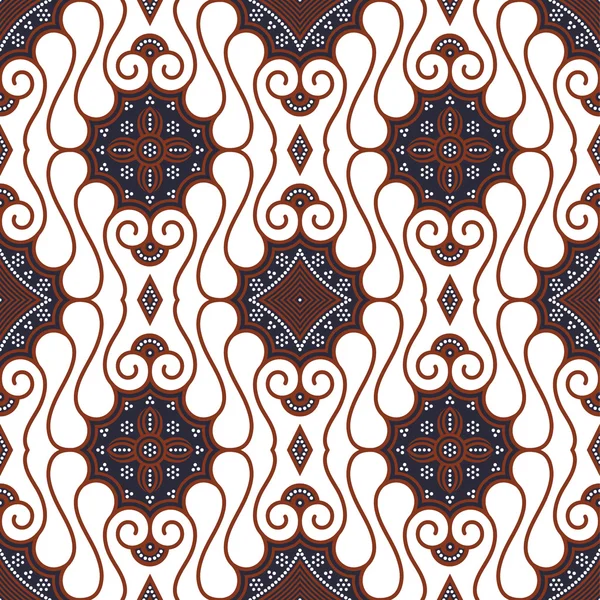 Seamless Batik Pattern — Stock Vector