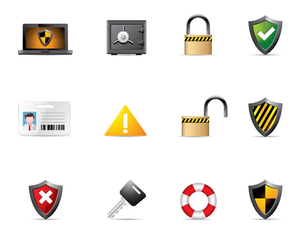 Iconos Web - Seguridad — Archivo Imágenes Vectoriales
