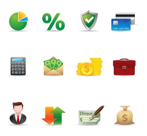 Web icons - meer financiën — Stockvector
