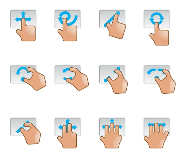 Web Icons - Trackpad Gesture — Stock Vector
