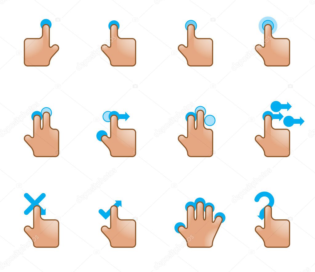 Web Icons - Touch Gestures