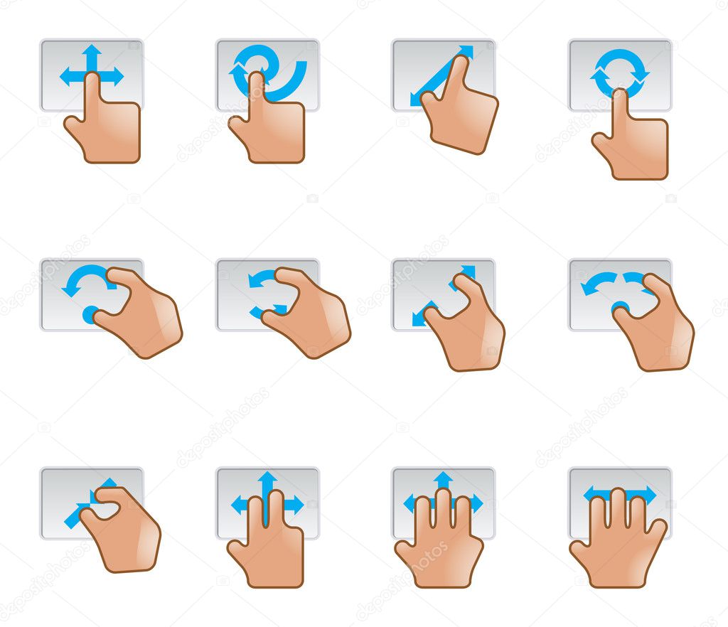 Web Icons - Trackpad Gesture