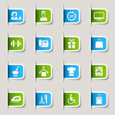 Label - hotel icons clipart