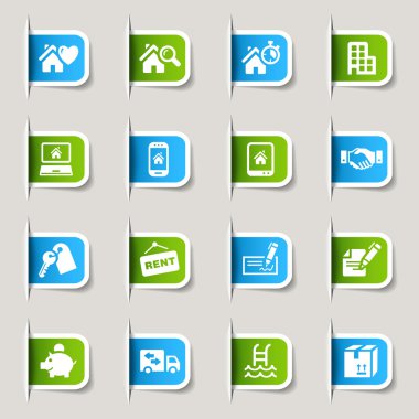 Label - Real estate icons clipart