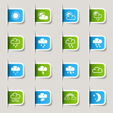 Label - Weather icons clipart