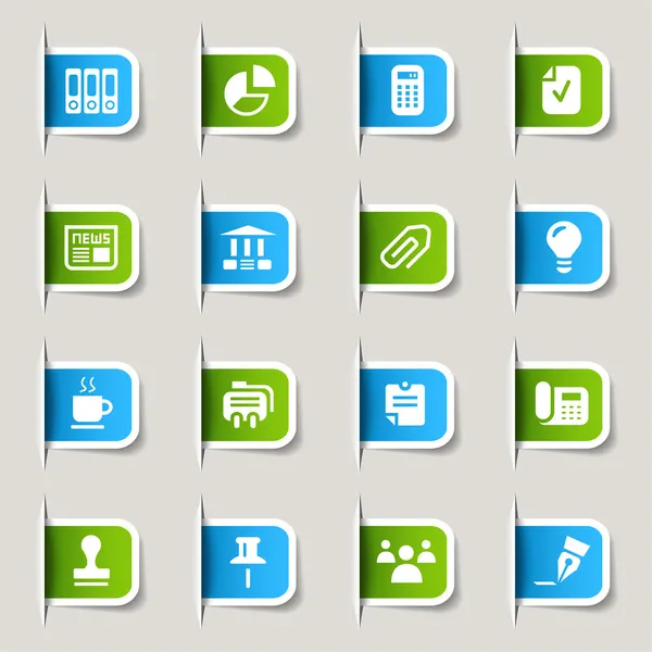 Лейбл - Office and Business Web Icons — стоковый вектор