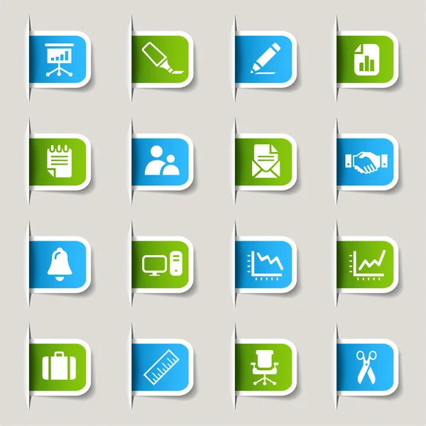 Лейбл - Office and Business Web Icons — стоковый вектор